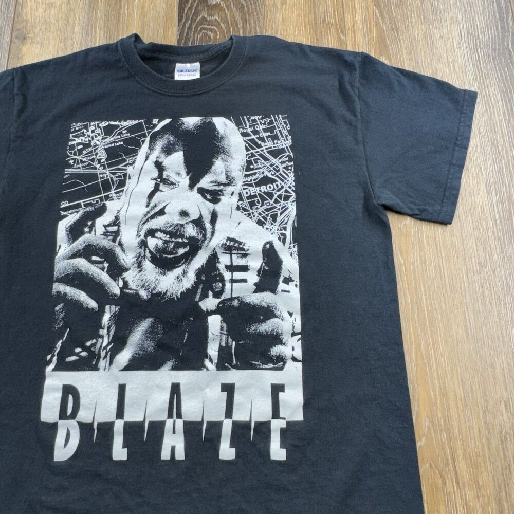Vintage Blaze Shirt Mens M Black ICP Twiztid Psychopathic Records Rap Juggalo